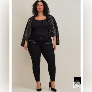 Torrid Skinny Super Soft High-Rise Multi Zip Jegging